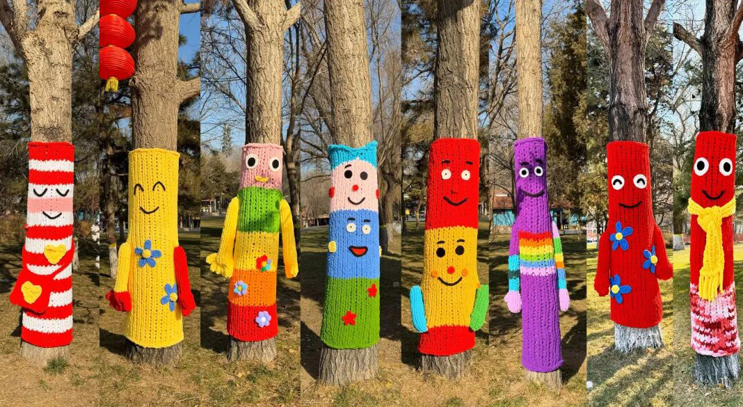 暖冬织爱，为树添衣活动圆满结束！动物送福持续派送