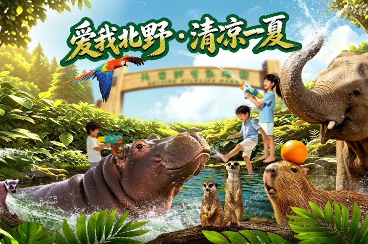 走！一头扎进北京野生动物园的清凉里