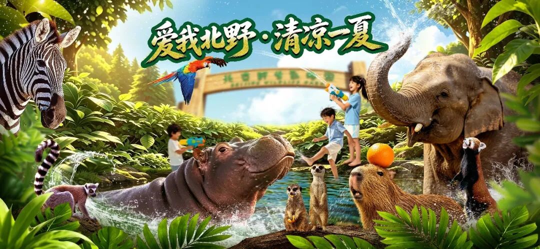 走！一头扎进北京野生动物园的清凉里