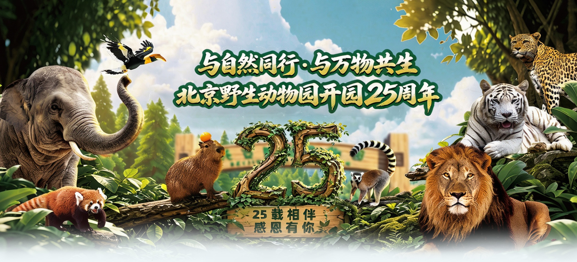 北京野生动物园开园25周年
